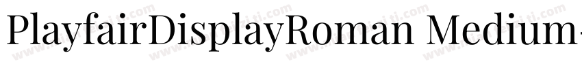 PlayfairDisplayRoman Medium字体转换